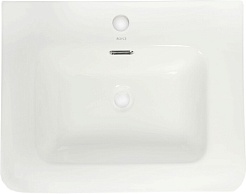 Misty Тумба с раковиной Мираж 60 подвесная белая – фотография-9